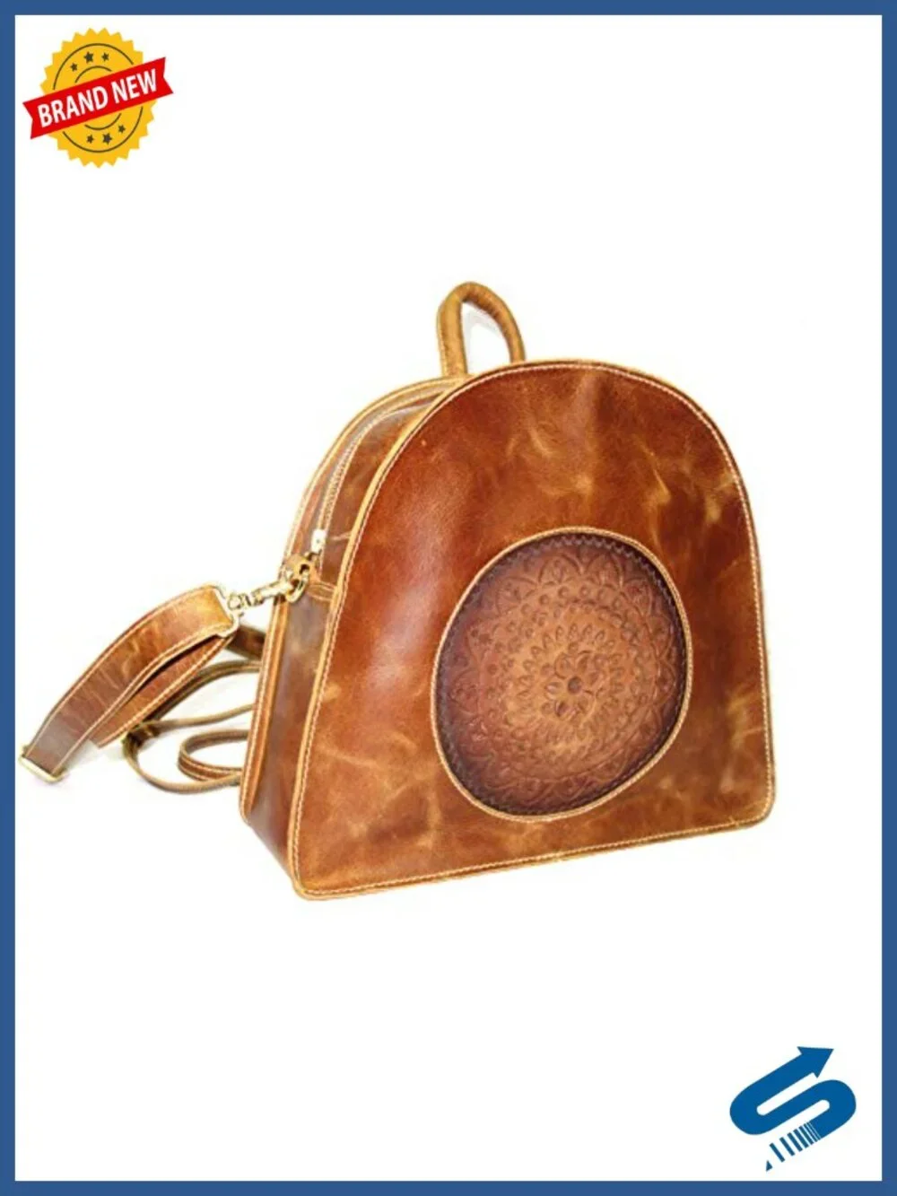 Genuine Leather Backpack Handmade Multipurpose College Shoulder Bag